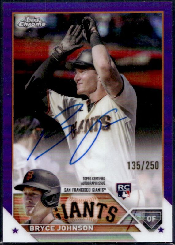 2023 Topps Chrome #RA-BJ Rookie Autographs - Purple Refractor /250