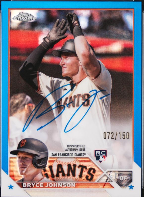 2023 Topps Chrome #RA-BJ Rookie Autographs - Blue Refractor /150