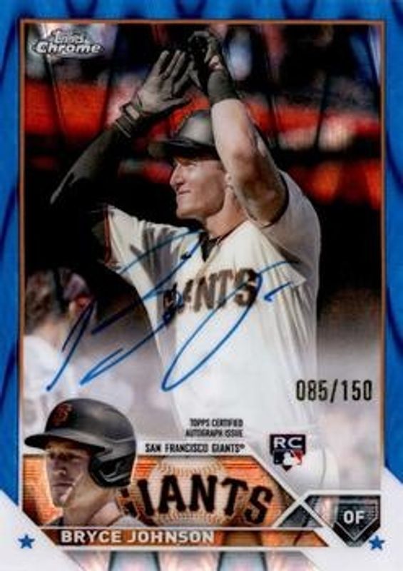 2023 Topps Chrome #RA-BJ Rookie Autographs - Blue RayWave Refractor /150