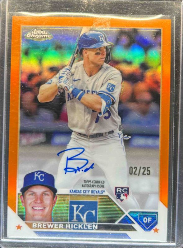 2023 Topps Chrome #RA-BHI Rookie Autographs - Orange Refractor /25