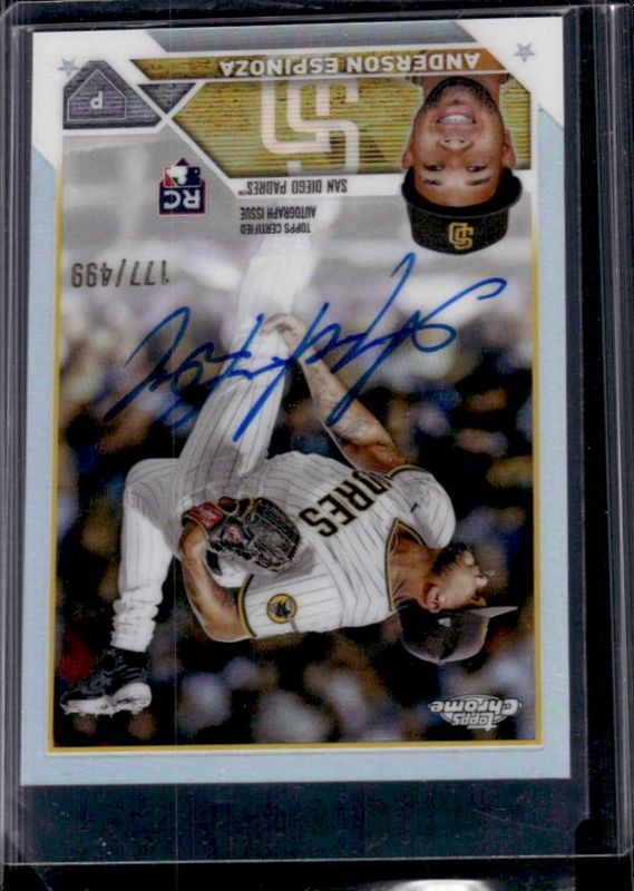 2023 Topps Chrome #RA-AE Rookie Autographs - Refractor /499