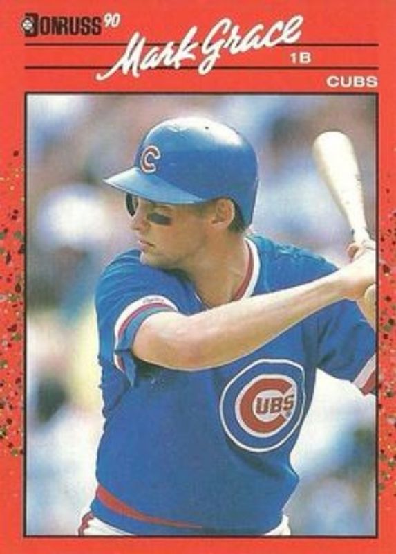 Mark Grace 1990 Donruss #577 Base RAW