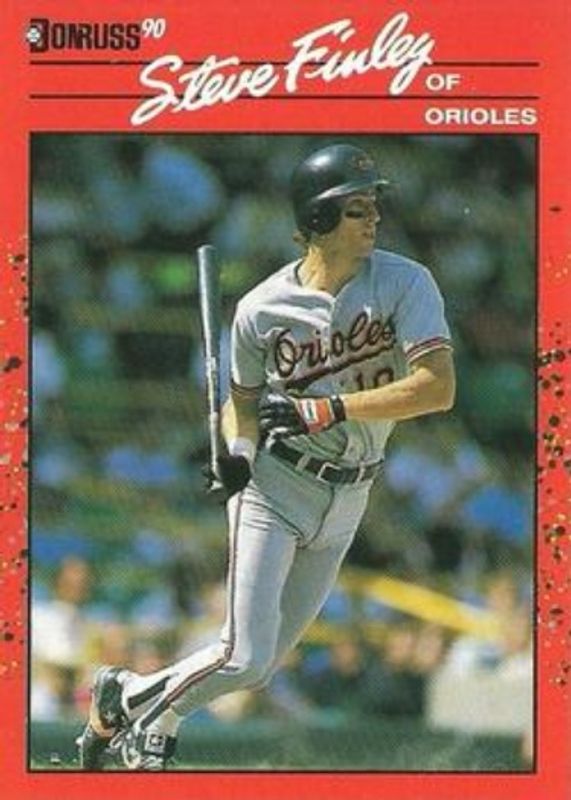 Steve Finley 1990 Donruss #215 Base RAW