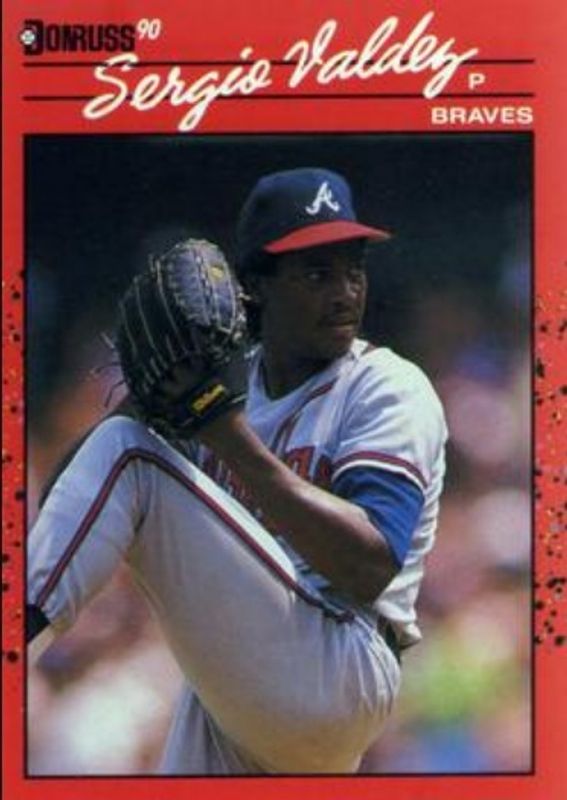 Sergio Valdez 1990 Donruss #405 Base Rookie RAW