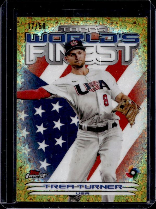 Trea Turner - Topps Finest 2000 Topps World S Gold Mini Diamond Refractor 2000 19