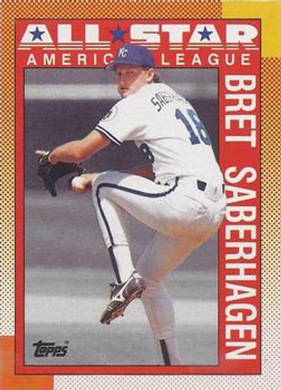 Bret Saberhagen 1990 O-Pee-Chee #393 Base RAW