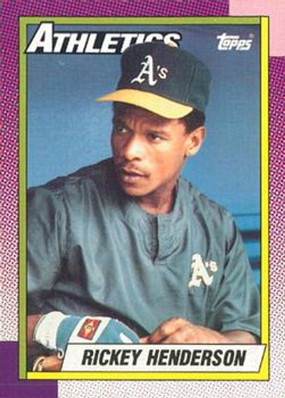 Rickey Henderson 1990 O-Pee-Chee #450 Base RAW