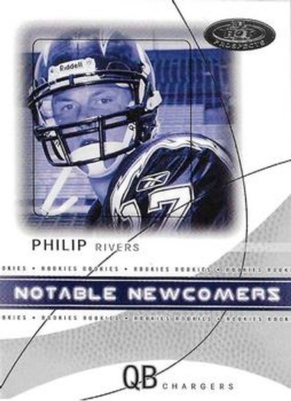 Philip Rivers 2004 Fleer Hot Prospects #9-NN Notable Newcomers Rookie RAW