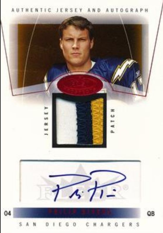 Philip Rivers 2004 Fleer Hot Prospects #85 Red Hot /50 Rookie RAW