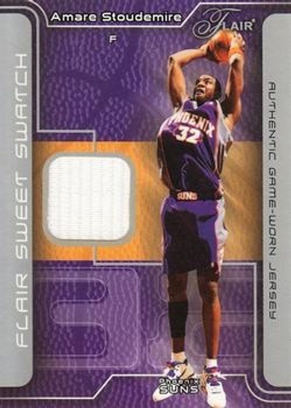 Amar'e Stoudemire 2003 Flair #SSJ-AS Sweet Swatch RAW