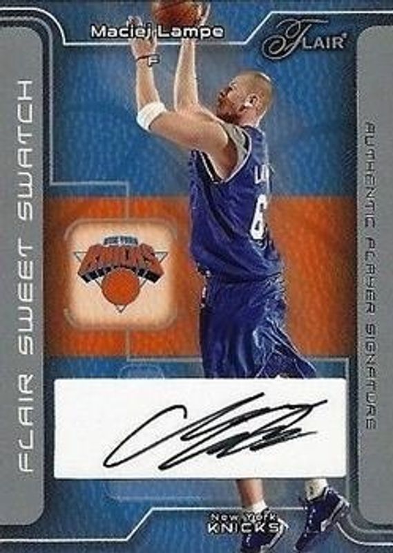 2003 Flair #SSA-ML Sweet Swatch Autographs