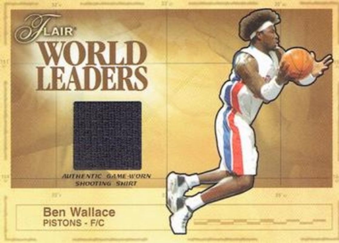 Ben Wallace 2003 Flair #WL-BW World Leaders Game Used RAW