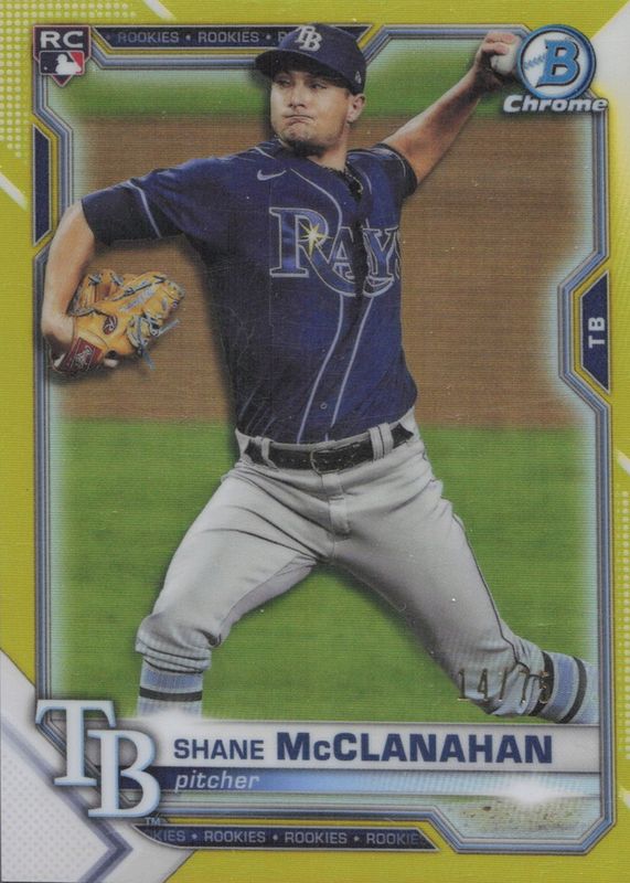 2021 Bowman Chrome #8 Yellow Refractor /75