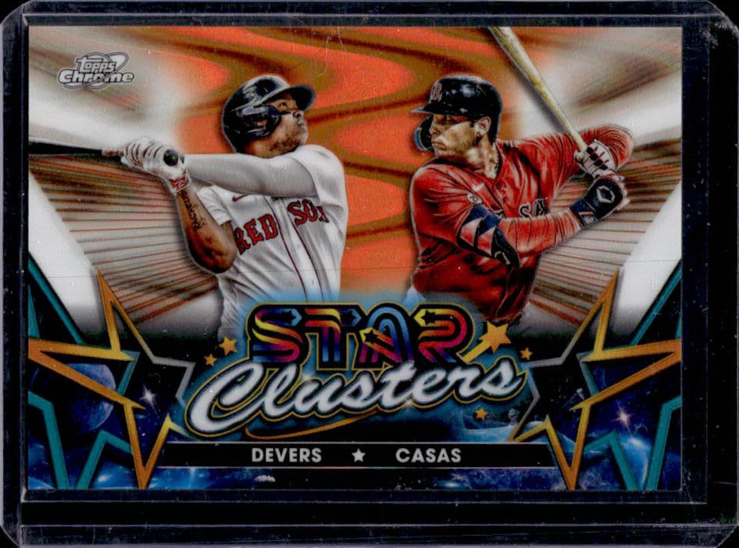 2023 Topps Chrome Cosmic #SC-15 Star Clusters - Orange Galactic /25