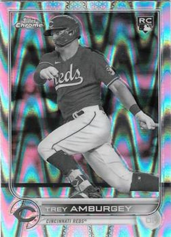 2022 Topps Chrome Sonic #61 Black & White RayWave Refractor