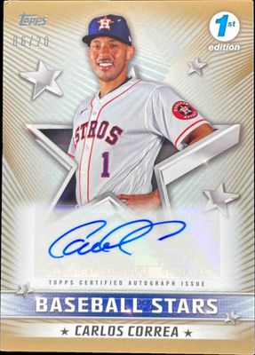 2022 Topps 1st Edition #BSA-CC Baseball Stars Autographs - Gold /20