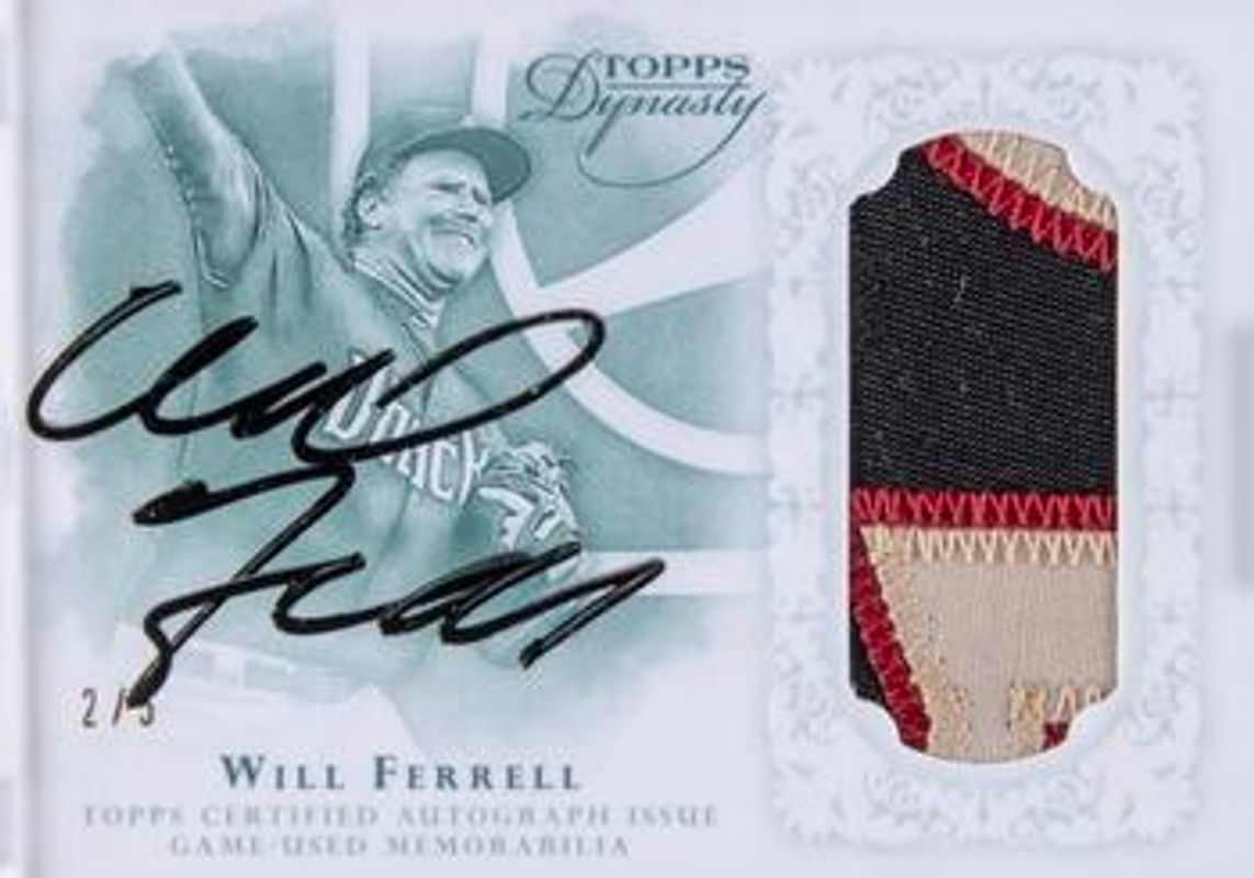 Will Ferrell 2015 Topps Dynasty #AP-WFD3 Emerald /5 RAW