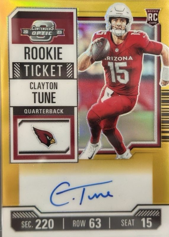 2023 Contenders Optic #106 Rookie Ticket Auto - Gold /10