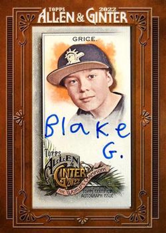 2022 Topps Allen & Ginter #MA-BG Framed Mini Autographs