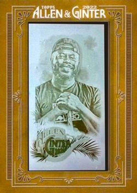 2022 Topps Allen & Ginter #291 Mini - Framed Printing Plate Yellow /1