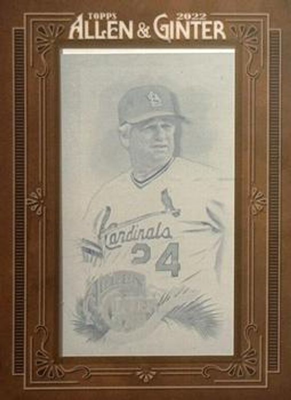 2022 Topps Allen & Ginter #308 Mini - Framed Printing Plate Cyan /1
