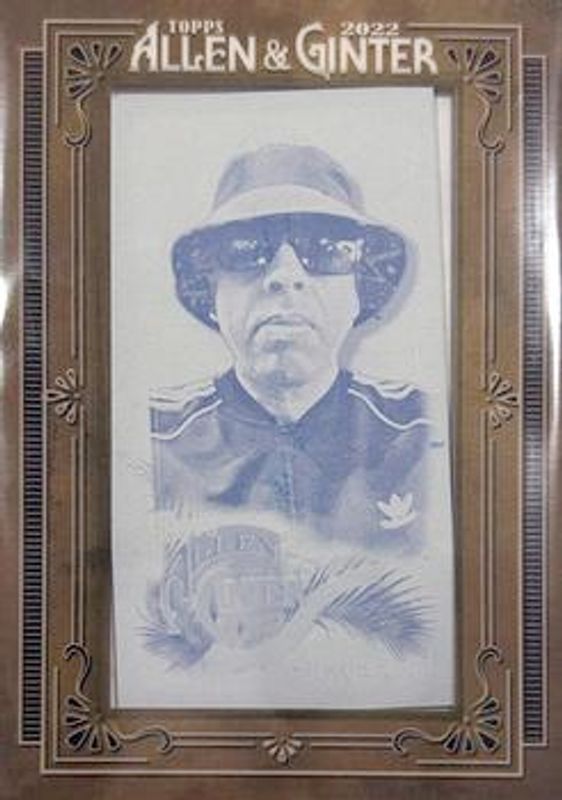 2022 Topps Allen & Ginter #271 Mini - Framed Printing Plate Cyan /1