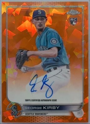 2022 Topps Chrome Update Sapphire Edition #RA-GK Chrome Rookie Autographs - Orange /25