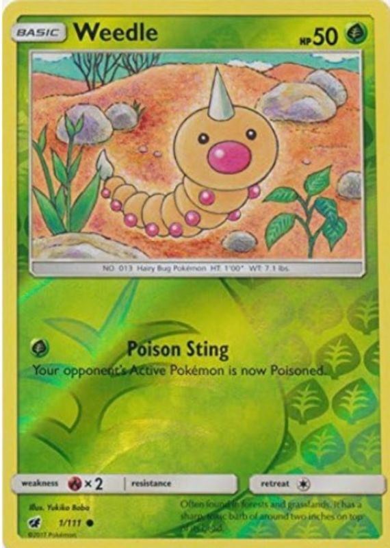 2017 Sun & Moon: Crimson Invasion #001/111 Reverse Holo