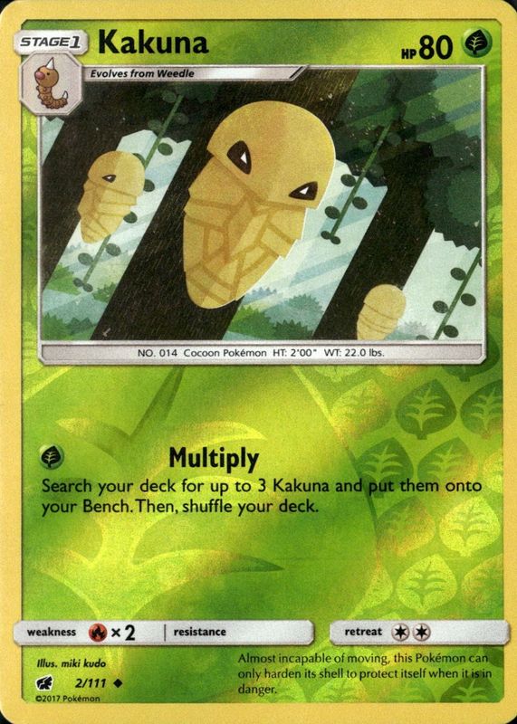 2017 Sun & Moon: Crimson Invasion #002/111 Reverse Holo