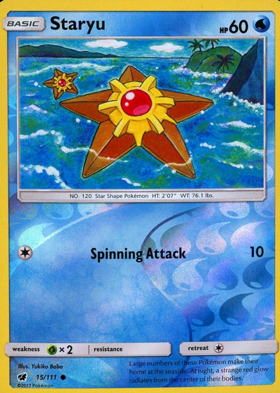 2017 Sun & Moon: Crimson Invasion #015/111 Reverse Holo
