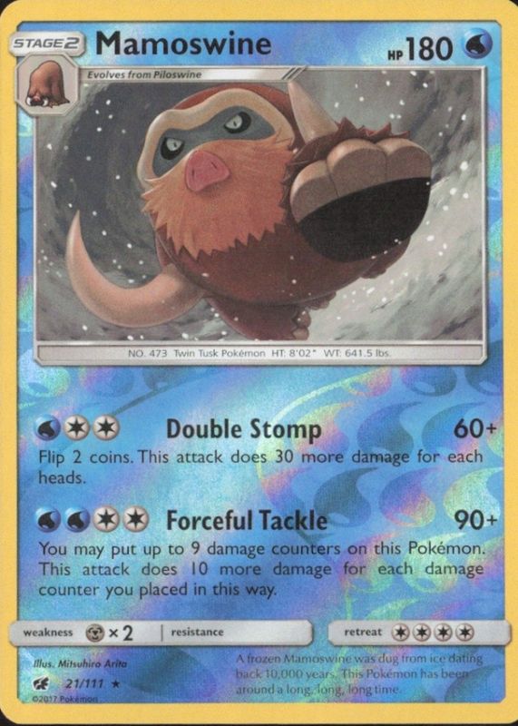 2017 Sun & Moon: Crimson Invasion #021/111 Reverse Holo