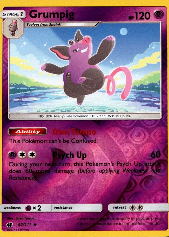 2017 Sun & Moon: Crimson Invasion #042/111 Reverse Holo