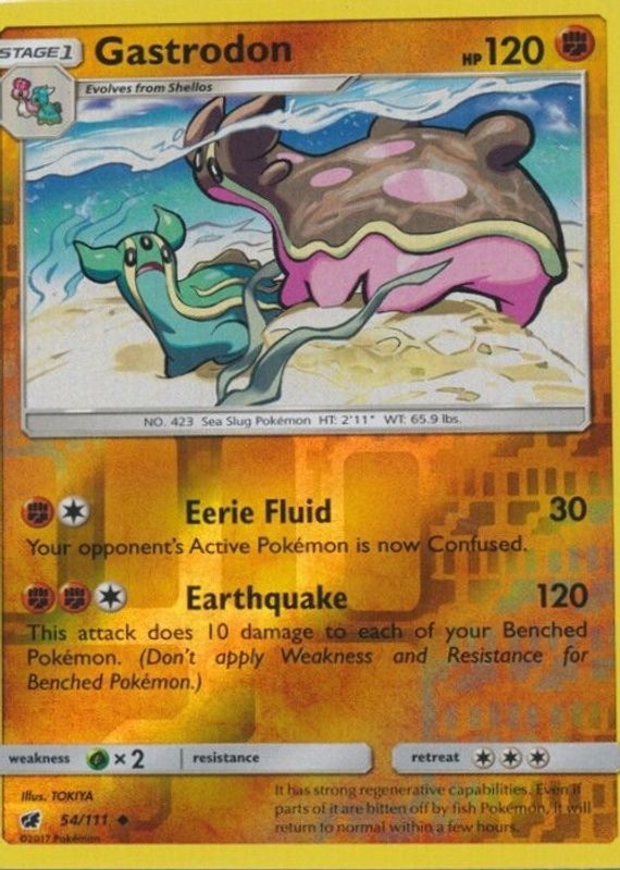 2017 Sun & Moon: Crimson Invasion #054/111 Reverse Holo