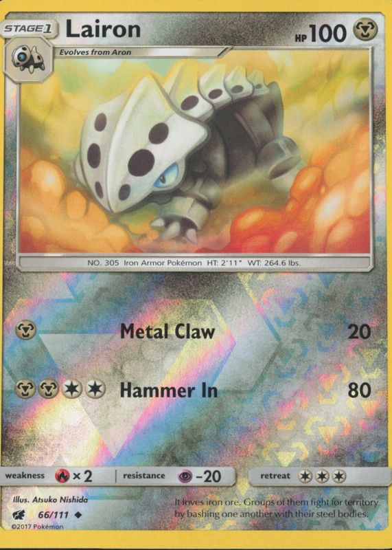2017 Sun & Moon: Crimson Invasion #066/111 Reverse Holo