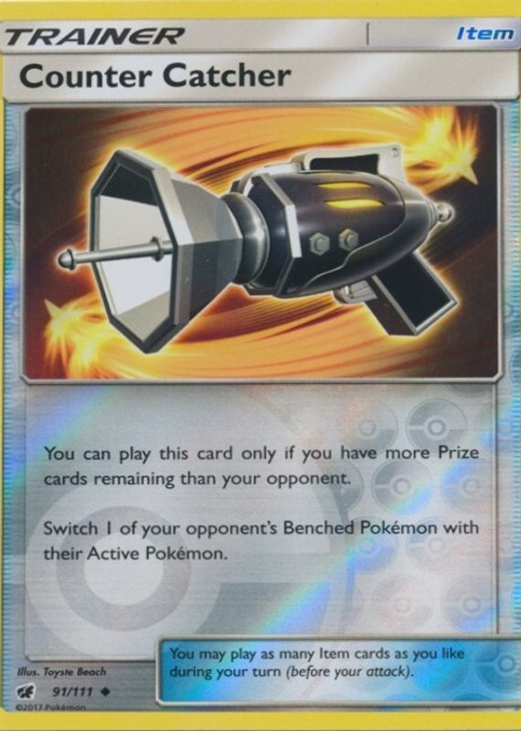 2017 Sun & Moon: Crimson Invasion #091/111 Reverse Holo