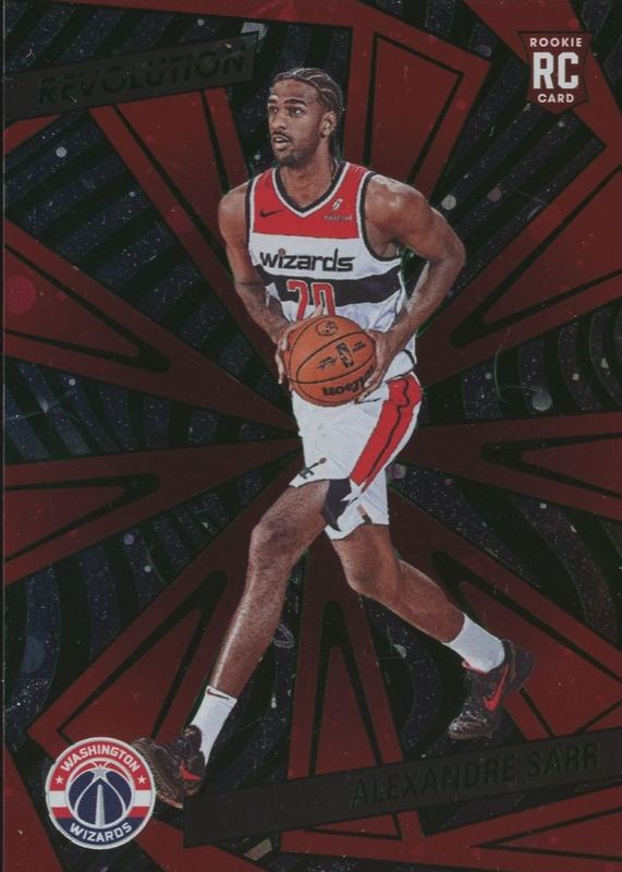 Alexandre Sarr 2024 Revolution #106 Green Cosmo /75 Rookie RAW