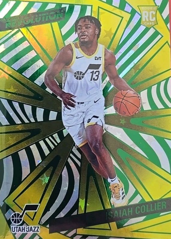Isaiah Collier 2024 Revolution #144 Green Astro /125 Rookie RAW