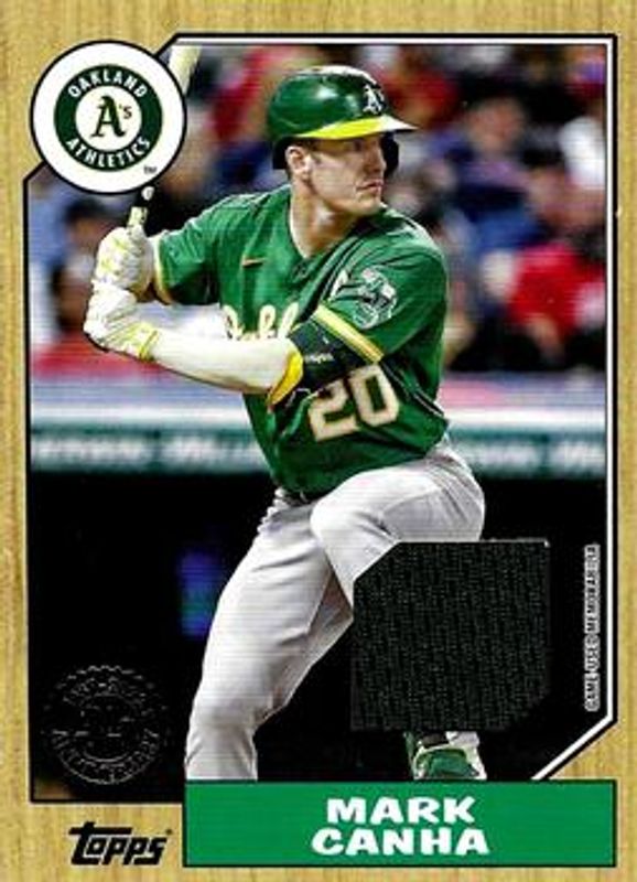 2022 Topps #87R-MCA 1987 Topps Baseball 35th Anniversary Relics - Series One