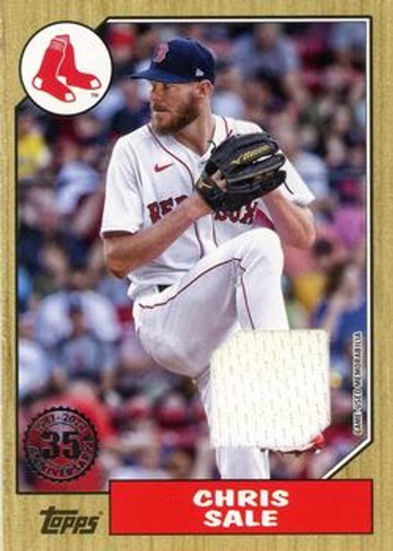 Chris Sale 2022 Topps #87R-CSA 1987 Topps Baseball 35th