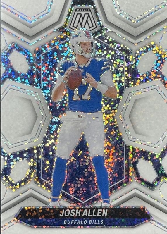 Josh Allen 2024 Mosaic #22 White Sparkle /(SSP) RAW