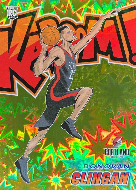 Donovan Clingan 2024 Revolution #21 Kaboom! (Vertical) - Gold /10 Rookie RAW