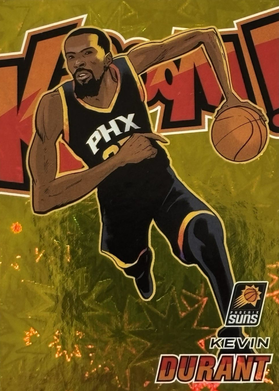 Kevin Durant 2024 Revolution #10 Kaboom! (Vertical) - Gold