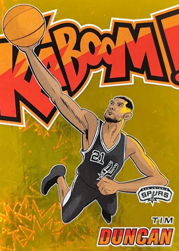 Tim Duncan 2024 Revolution #30 Kaboom! (Vertical) - Gold /10 RAW