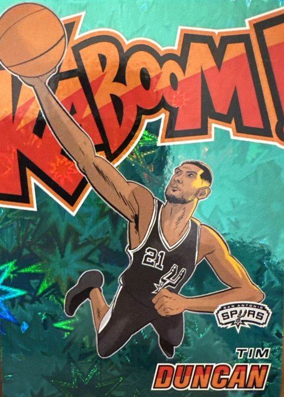 Tim Duncan 2024 Revolution #30 Kaboom! (Vertical) - Green /1 RAW
