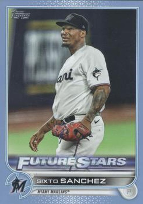 2022 Topps #621 Father's Day Powder Blue /50