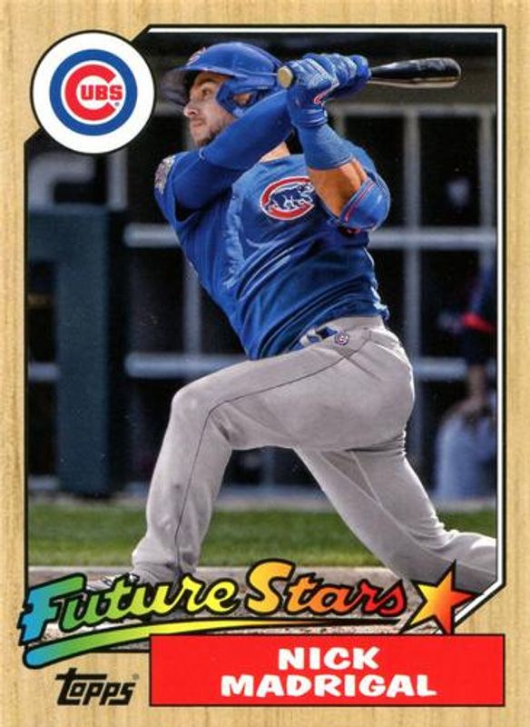 2022 Topps #87FS-12 Oversized 1987 Topps Future Stars Box Topper