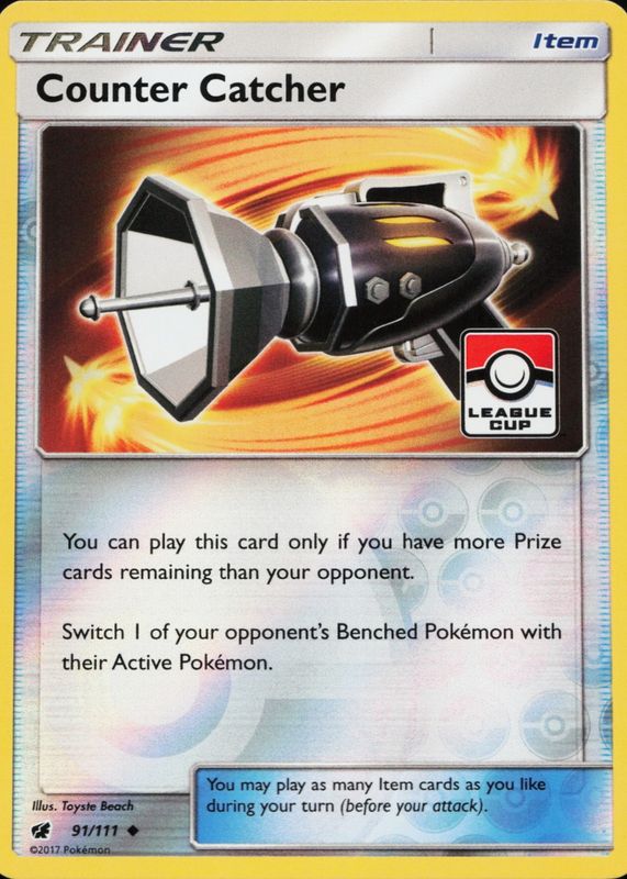 2017 Sun & Moon: Crimson Invasion #091/111 Promo (League Cup)