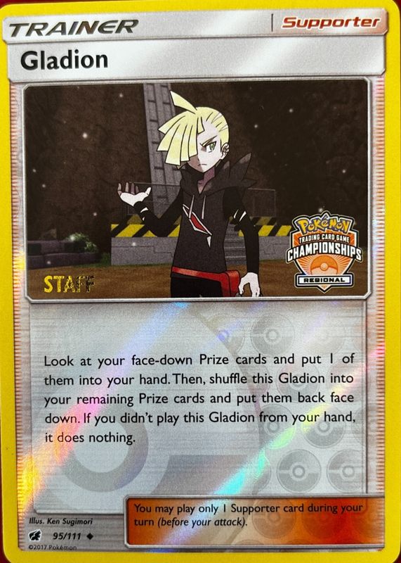 2017 Sun & Moon: Crimson Invasion #095/111 Promo (Regional Championships - STAFF)