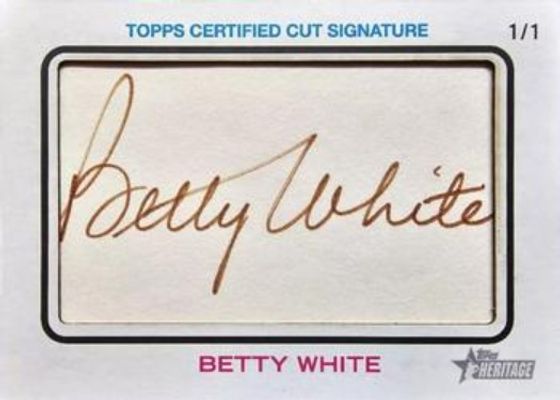 2022 Topps Heritage #CCS-BW 1973 Celebrity Cut Signatures High Number /1