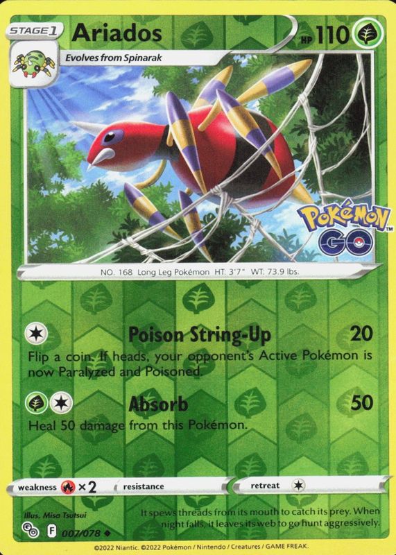 2022 Sword & Shield: Pokemon GO #07/78 Reverse Holo